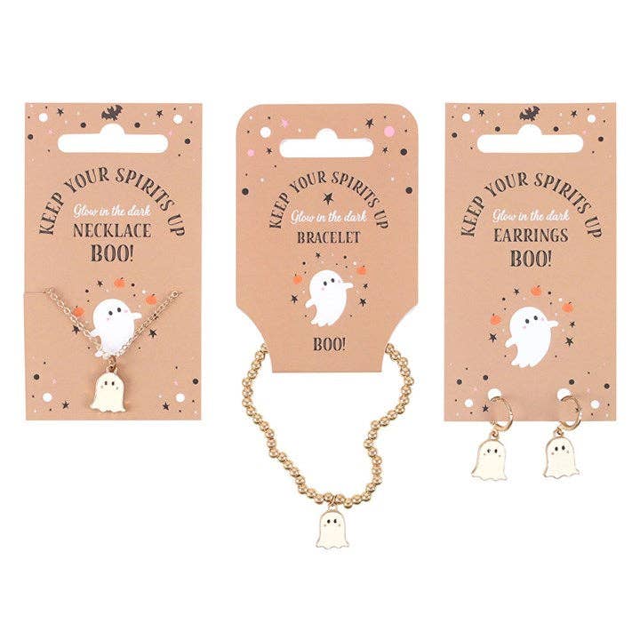 Halloween Ghost Jewellery - Glow In The Dark