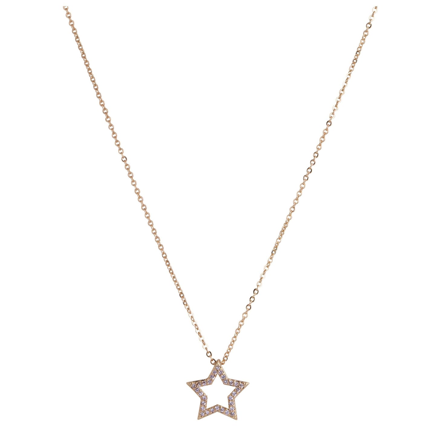 Vivienne Star Pendant Necklace Gold & Cubic Zirconia