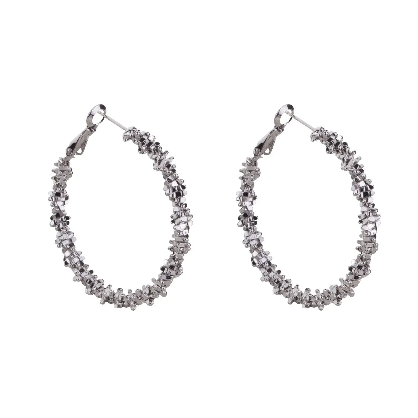 Vivienne Textured Hoop Earrings
