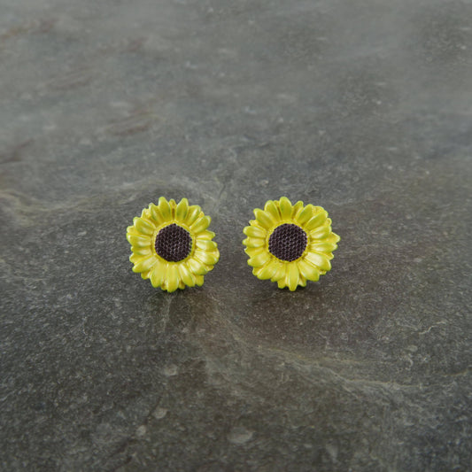 Earrings - Sunflower Studs