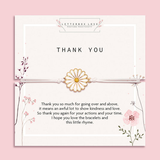 Adjustable Bracelet - Thank You