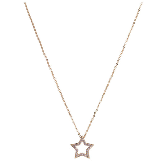 Vivienne Star Pendant Necklace Gold & Cubic Zirconia
