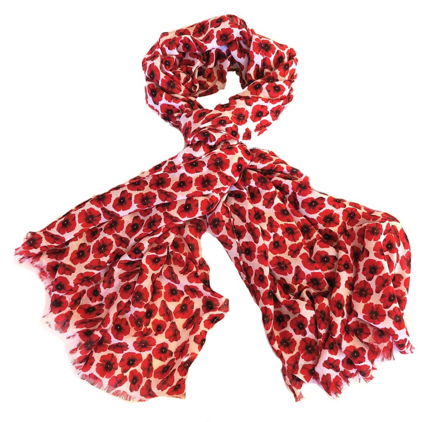 Poppy Red Scarf