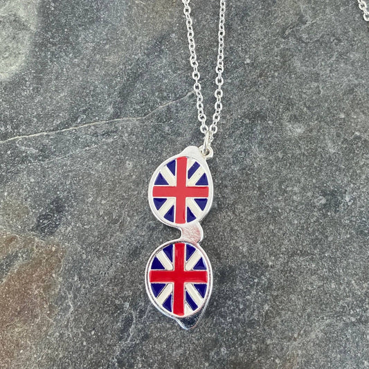 Union Jack Flag - Red White and Blue Glasses